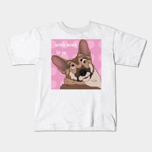 Winky doggy Kids T-Shirt